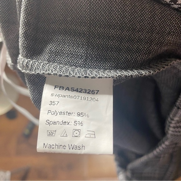 Black White Plaid Skinny Pants - Picture 4 of 6